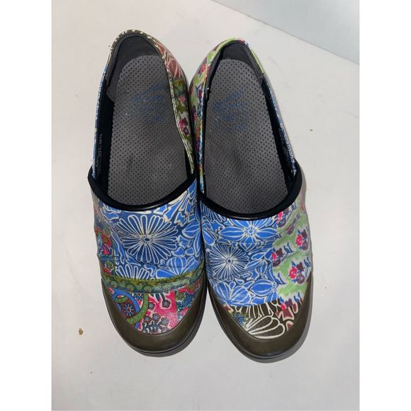Dansko Vegan Volley Patchwork Floral Clogs Womens EU 40 Slip Resistant US9 - Picture 5 of 7